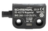 bns-260-1101zg-st-l Schmersal BNS260 Series Magnetic Non-Contact Safety Switch, 24V dc, Plastic Housing, NO/NC, M8