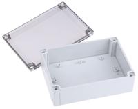 pc-15060-ht-enclosure Fibox MNX Series Grey Polycarbonate Enclosure, IP66, IP67, Smoked Transparent Lid, 180 x 130 x 60mm