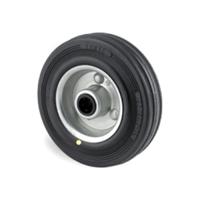 dyr125x37-12 Tente Black Rubber Roller Bearing Trolley Wheel, 100kg