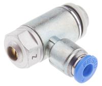 grlz-18-qs-4-d Festo GRLZ Series Tube Flow Regulator, 4mm Tube Inlet Port x G 1/8 Outlet Port, 193157
