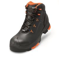 6503206 uvex Uvex 2 Black, Orange ESD Safe Composite Toe Capped Unisex Safety Boots, UK 6, EU 39