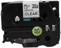 tze161 Brother Black on Clear Label Printer Tape, 8 m Length, 36 mm Width