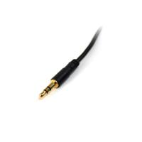 mu6mms StarTech.com Male 3.5mm Stereo Jack to Male 3.5mm Stereo Jack Aux Cable, Black, 1.8m MU6MMS