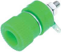 208-0290 RS PRO Green Female Banana Socket, 4 mm Connector, Solder Termination, 24A, 30V, Nickel Plating
