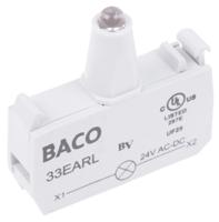 33earl BACO BACO Series Light Block, 24V, Red Light