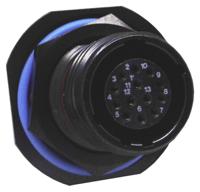 tv07zn-11-35sa Amphenol Limited, TV, Copper Alloy 13 Way Panel Mount MIL Spec Circular Connector ReceptacleBlack, Socket