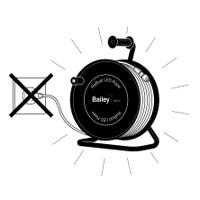 145829 Bailey Electric & Electronics bv 230V ac White LED Strip, 4000K Colour Temp, 25m Length