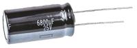 eeuhd1e682 Panasonic 6800μF Aluminium Electrolytic Capacitor 25V dc, Radial, Through Hole - EEUHD1E682