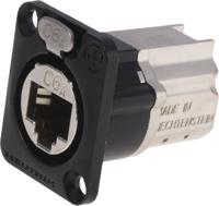 ne8fdx-p6-b Neutrik, etherCON CAT6A D shape Connector for use with etherCON Connectors