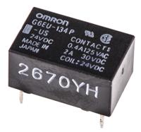 g6eu-134p-us-24dc Omron PCB Mount Latching Signal Relay, 24V dc Coil, 3A Switching Current, SPDT