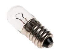 104-806 RS PRO E10 Indicator Light, Clear, 6.5 V, 300 mA, 4000h