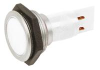 smcp3026289 Signal Construct White Panel Mount Indicator, 230V ac, 30mm Mounting Hole Size, IP67