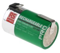 221-046 RS PRO RS PRO, 1.2V, 2/3 A, NiMH Rechargeable Battery, 1.2Ah
