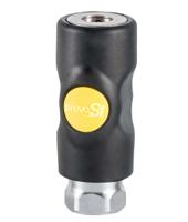 asi-061101cp PREVOST Composite Body Female Safety Quick Connect Coupling, G 1/4 Female Threaded