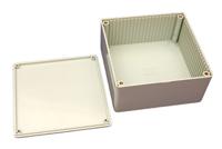 1591ugy Hammond 1591 Series Grey Flame Retardant ABS Enclosure, IP54, Grey Lid, 120 x 120 x 59mm