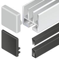 3842551662 Bosch Rexroth Grey PP Cover Cap, 45 x 45 mm Strut Profile, 10mm Groove