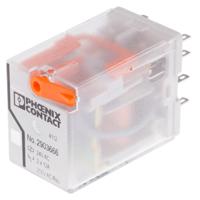 2903666 Phoenix Contact PCB Mount Power Relay, 24V ac Coil, 12A Switching Current, DPDT