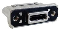 musbr-m5c1-m0 Amphenol Communications Solutions Straight, PCB Mount, Socket- Single Port Type C 3.1 IP67 USB Connector