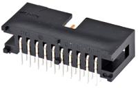 hif3f-20pa-254ds71 Hirose HIF3F Series Right Angle Through Hole PCB Header, 20 Contact(s), 2.54 mm Pitch, 2 Row, Shrouded