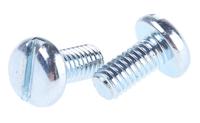 560-754 RS PRO Slot M3 Pan Steel Machine Screws DIN 85 x 6.0mm
