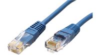 21150534 Roline21.15.05, 1m Cat5e, Blue RJ45 to Male RJ45 Male PVC Sheath