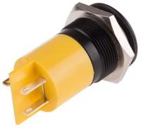 210-721 RS PRO Yellow Panel Mount Indicator, 230V ac, 22mm Mounting Hole Size