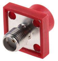 r124510000w Radiall, Jack Flange Mount SMA Connector, 50Ω, Solder Termination, Straight Body