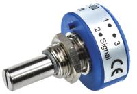 357b0102mab251s22 Vishay 357 1kΩ Rotary Potentiometer Continuous-Turns 1-Gang Panel Mount, 357B0102MAB251S22