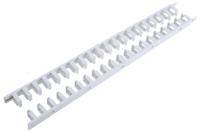 m56907035 Hager Standard Grey Slotted Flexible Panel Trunking - Flexible Slot, W11 mm x D15mm, L250mm, Polyamide