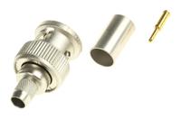 j01002a1352 Telegartner, Plug Cable Mount BNC Connector, 75Ω, Crimp Termination, Straight Body
