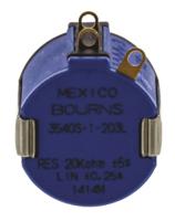 3540s-1-203l Bourns 3540 20kΩ Rotary Potentiometer 10-Turns 1-Gang Panel Mount, 3540S-1-203L