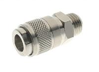 187-8765 RS PRO Brass Female Quick Air Coupling, G 1/4 Male Threaded