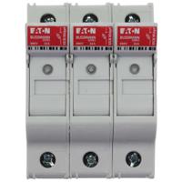 chm3diu Eaton 32A Rail Mount Fuse Holder for 10 x 38mm Fuse, 3P, 690V ac