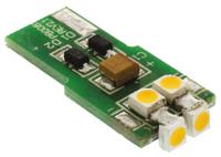 lefw-m12 JKL Components White LED Indicator Lamp, 12V, Flat Wedge Base