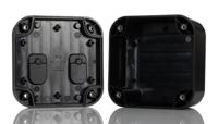 1557dabk Hammond 1557 Series ABS Wall Box, IP66, 70 mm x 120 mm x 120mm