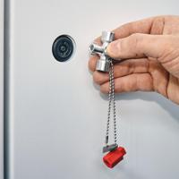 00-11-02 Knipex Diecast Zinc 7-way Control Cabinet Key, 5 → 11 mm Capacity