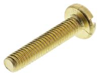 483-1549 RS PRO Slot M4 Pan Brass Machine Screws DIN 85 x 20.0mm