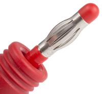 240116-22 Staubli Red, Female, Male Test Connector Adapter With Brass contacts and Nickel Plated