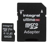 inmsdx64g-10070v30 Integral Memory 64 GB MicroSDXC Micro SD Card, Class 10, UHS-1 U3