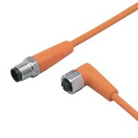 evt099 ifm electronic Male 1 way M12 to Female 1 way M12 Sensor Actuator Cable, 20 m
