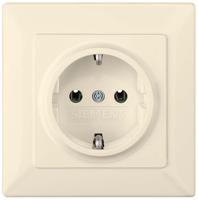 5ub1581 Siemens DELTA 1 Gang Plug Socket, 16A, Schuko, Indoor Use