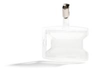 896219 Durable Transparent Polyethylene Name Badge