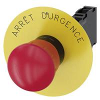 3su1100-1hb20-1fj0 Siemens SIRIUS ACT 3SU11 Series Twist Release Emergency Stop Push Button, Panel Mount, 22mm Cutout, SPDT