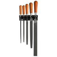 stg Facom, Second Cut, Hand Engineers File Set With Soft-Grip Handle