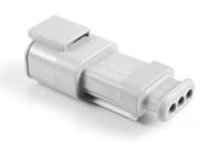 atm04-3p-sr01gy Amphenol Industrial, ATM Automotive Connector Socket Grey Cable Mount 3 Way, Crimp Termination ATM04-3P-SR01GY