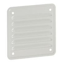 0-348-04 Legrand Grey Steel Ventilation Louvre, Square Face Slat, 138 x 138mm