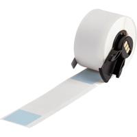 m6-23-427-bl Brady B-427 Blue, Transparent Label, 25.40mm Width, 25.40mm Height, 100 Qty