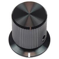 acckms1316nlk14 Vishay 12.7mm Black Potentiometer Knob for 1/4in Shaft Screw Fix, ACCKMS1316NLK14