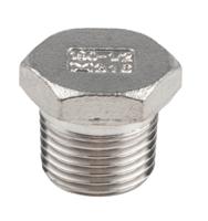 499-3467 RS PRO Stainless Steel Pipe Fitting Hexagon Plug, Male R 1/2in