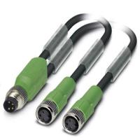 1458664 Phoenix Contact Male 4 way Straight Plug M8 to Female 4 way Straight Socket M8 Sensor Actuator Cable, 300 mm